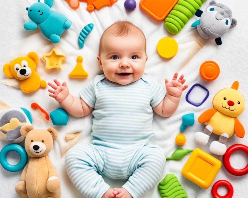 Sensorisch speelgoed voor baby's zintuigen