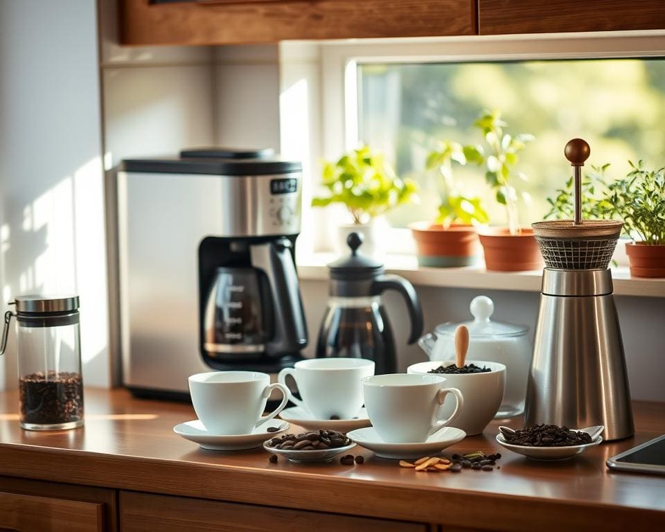 Koffie en thee benodigdheden