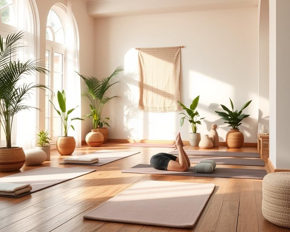 yogahoudingen voor stressverlichting