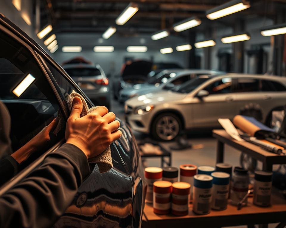 Hoe werkt lakverf herstel bij lichte autoschade?