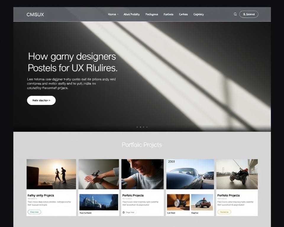 Wat zijn sterke voorbeelden van portfolio-UX?