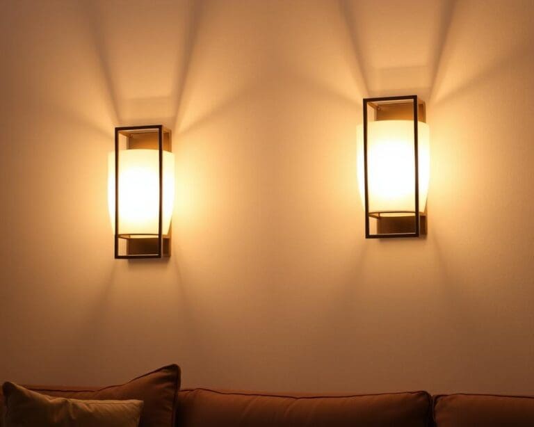 Decoratieve wandlampen voor een warme sfeer