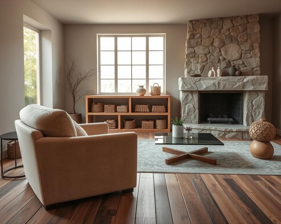 Hoe breng je harmonie met ruwe en gladde texturen?