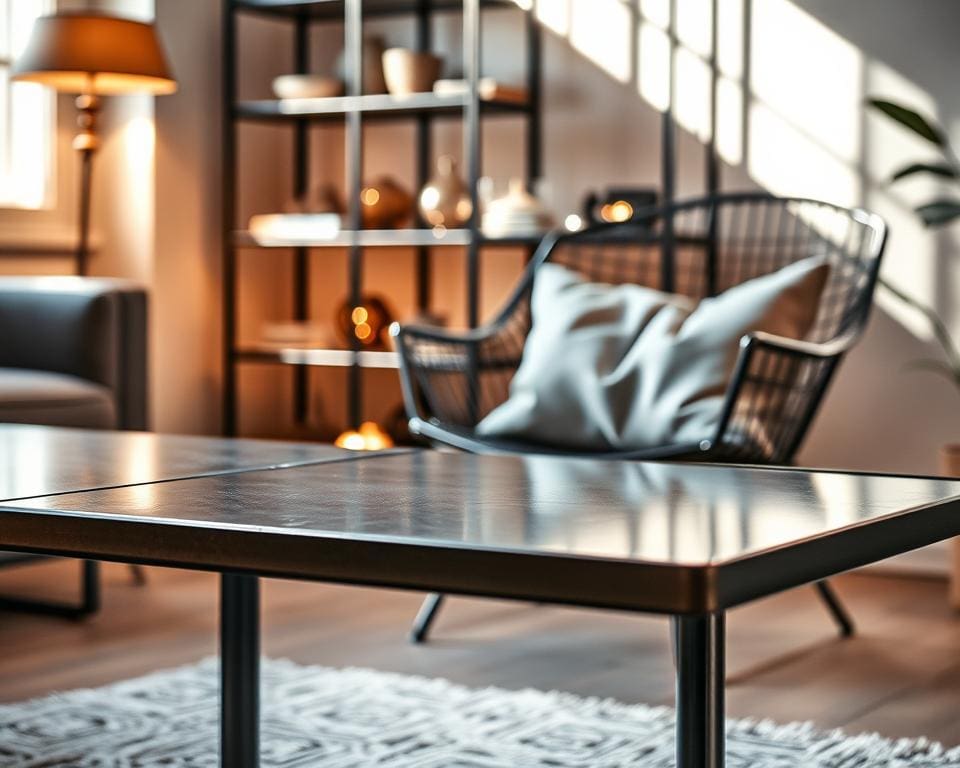 Hoe breng je warmte in metalen meubels?