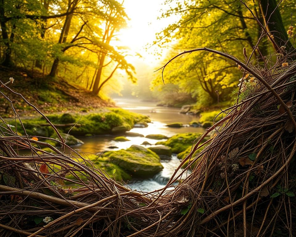 Hoe gebruik je natuurlijke materialen als kunstvorm?