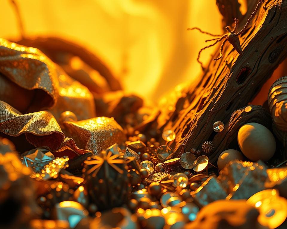 Op welke manier breng je levendigheid in materialen?