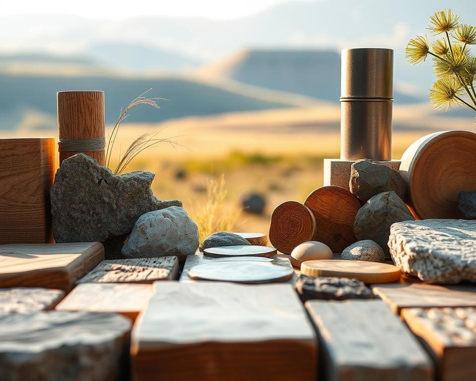 Op welke manier breng je ritme in materiaalgebruik?