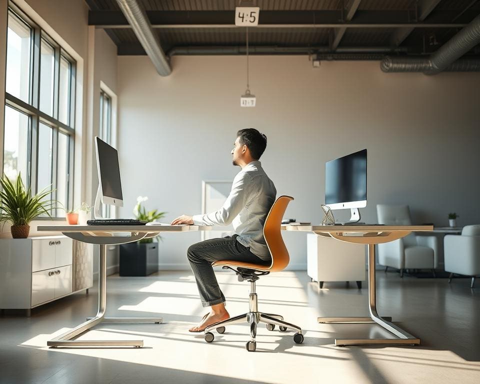 Hoe verbeter je je houding tijdens kantoorwerk?