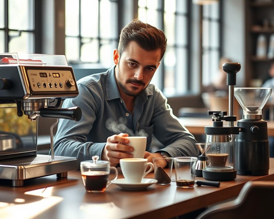 Wat doet een koffie-expert op een werkdag?