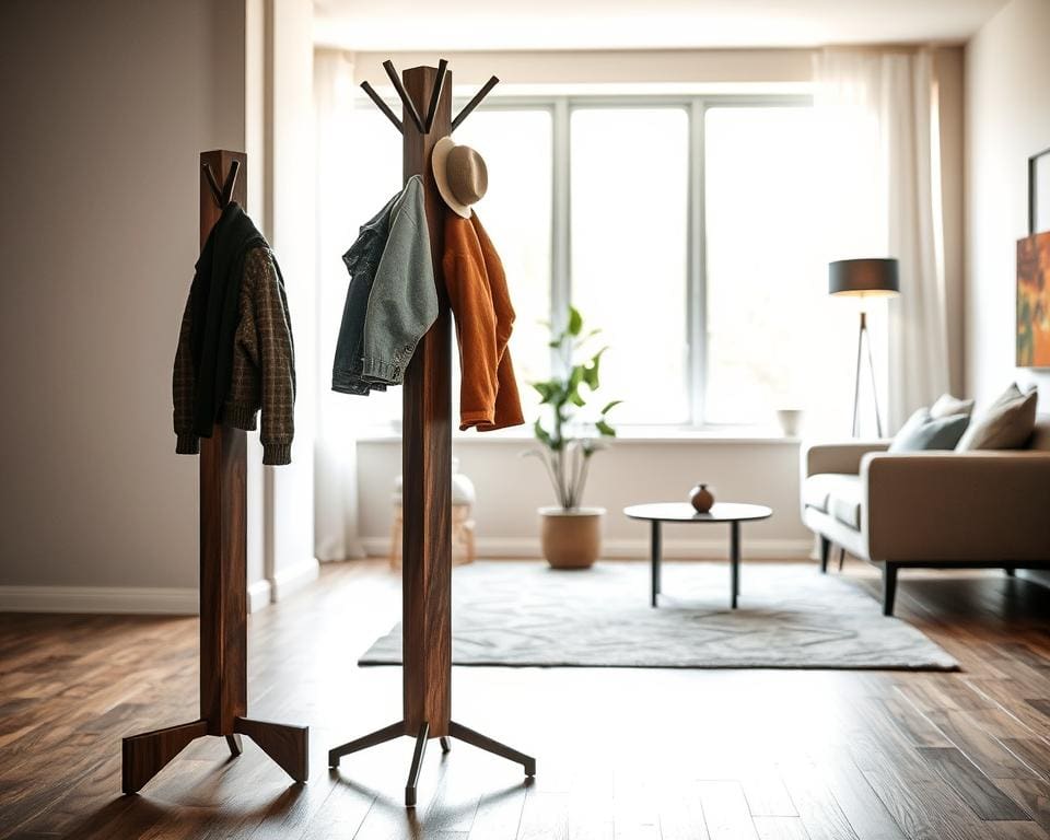 Hoe combineer je een garderoberek van mangohout en staal?