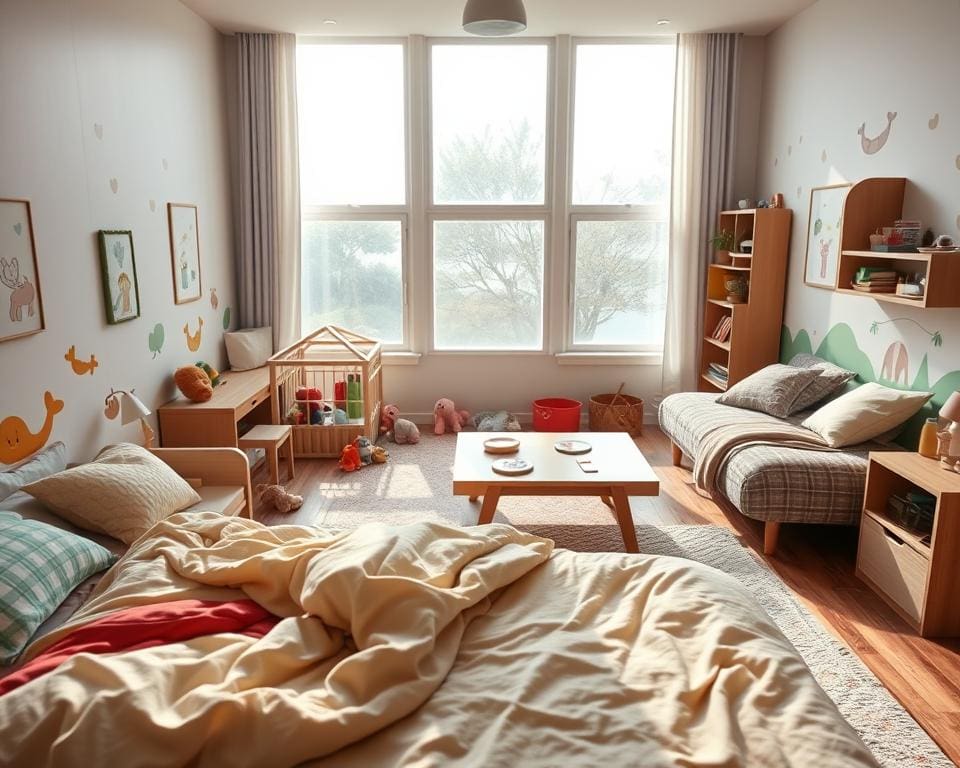 Hoe combineer je slapen en spelen in één ruimte?