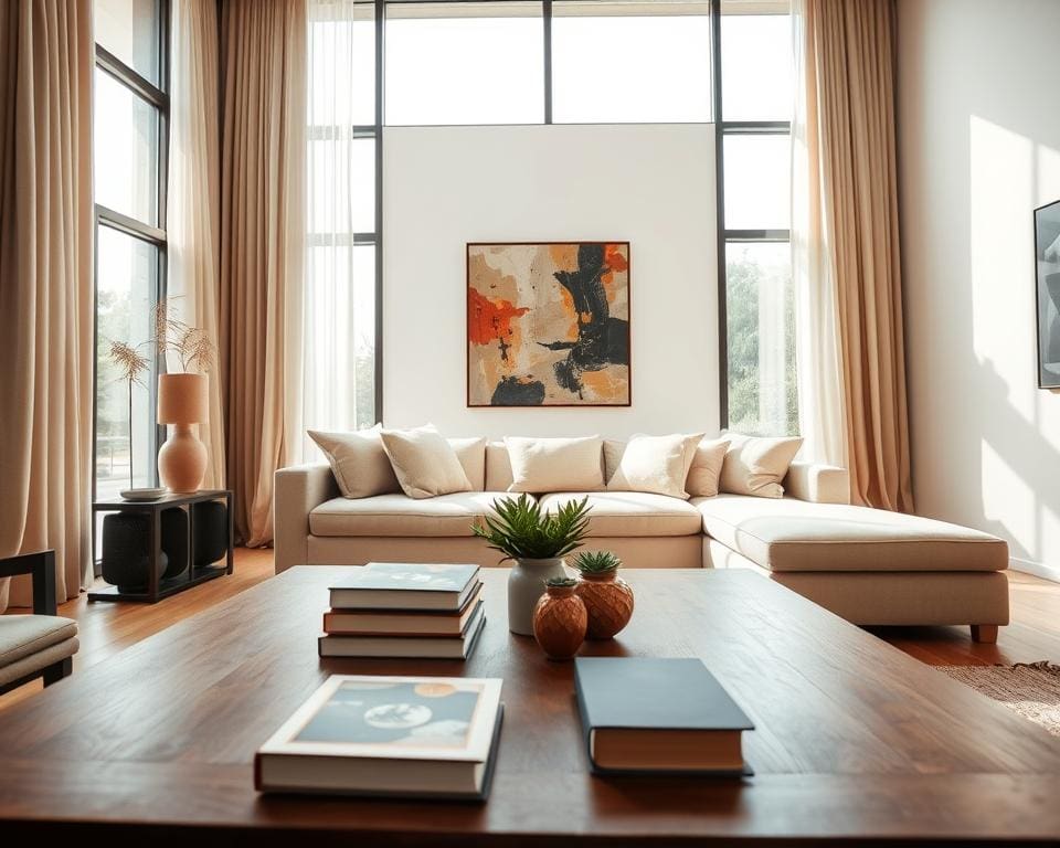 Hoe geef je een woonkamer meer diepte?