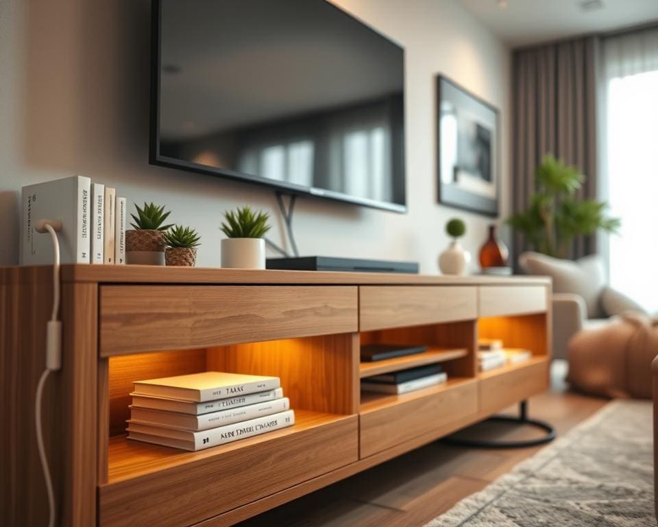 Hoe kies je een tv-meubel dat kabels verbergt?