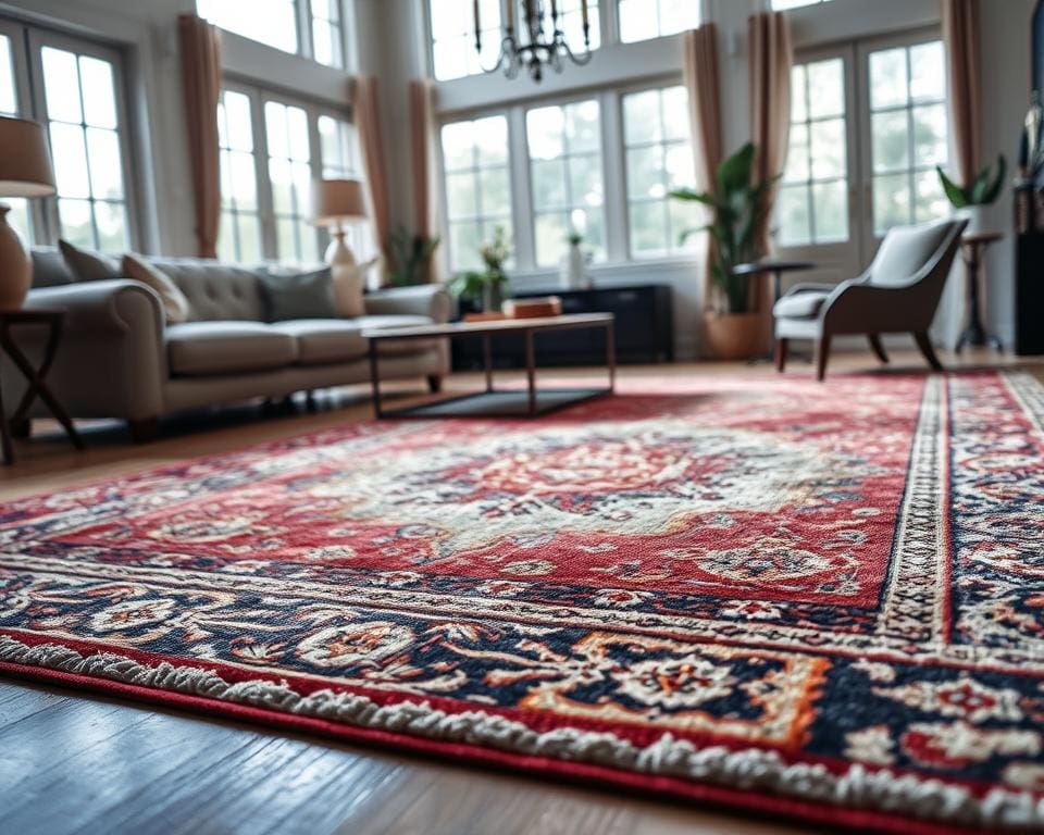 Hoe kies je een vloerkleed dat niet schuift?