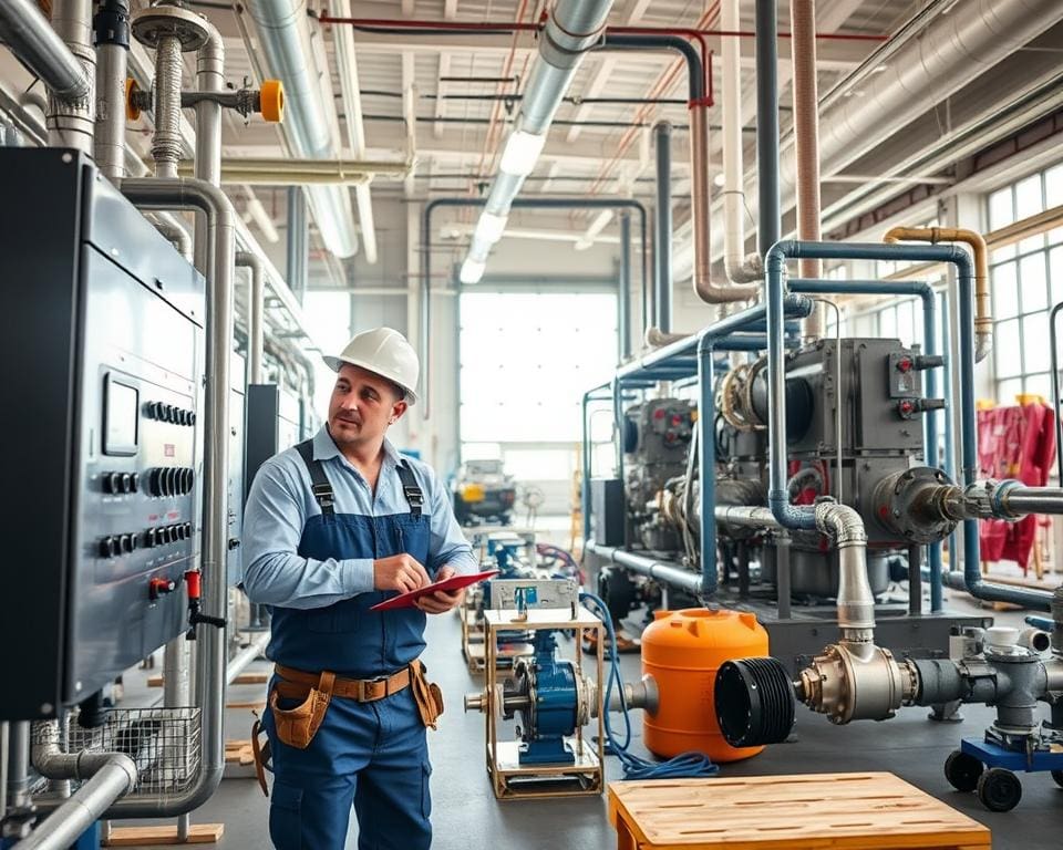 Hoe ondersteunt een loodgieter grote installaties?