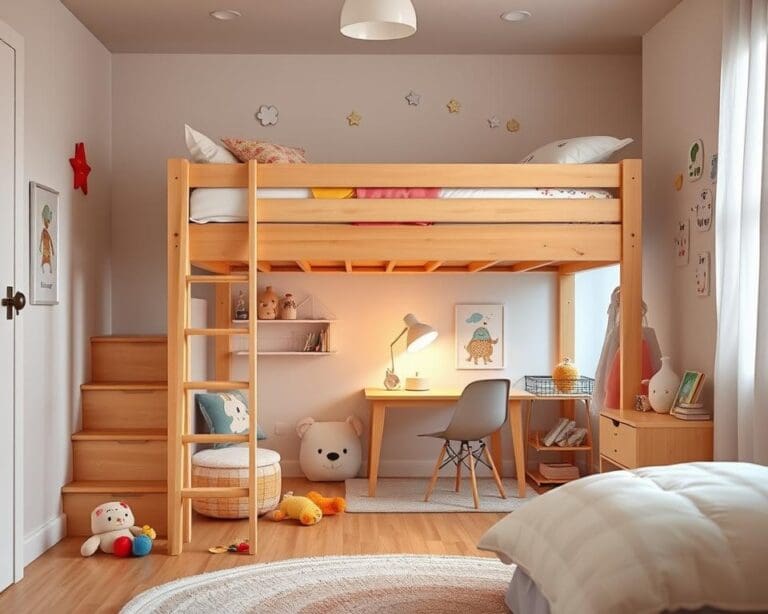 Hoe past een halfhoogslaper voor kinderen in kleine kamers?