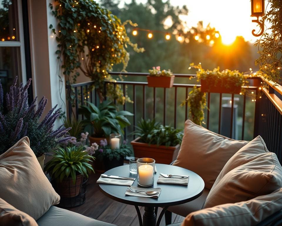 Hoe richt je een balkon sfeervol in?