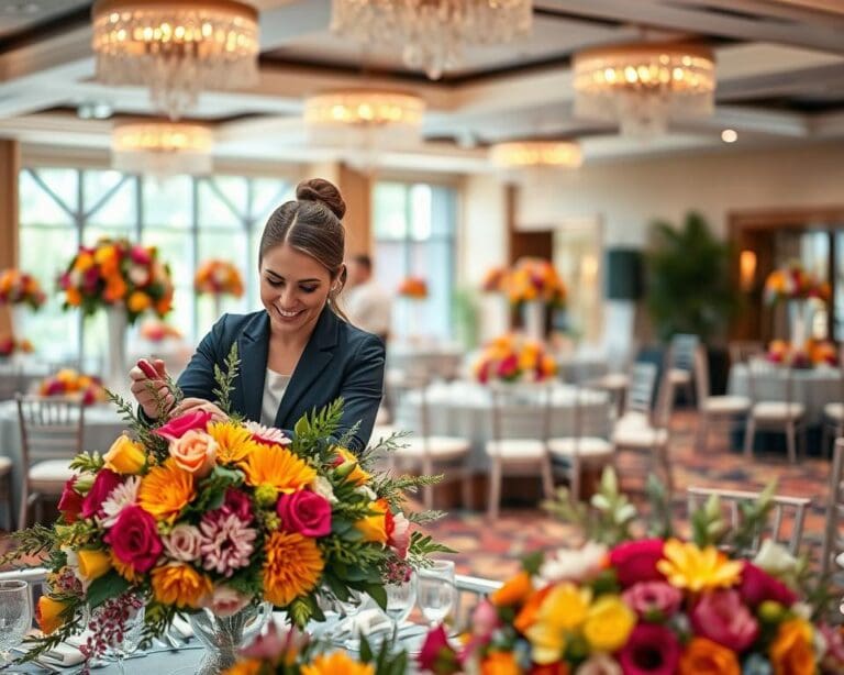 Hoe werkt een bloemenstylist bij evenementen?
