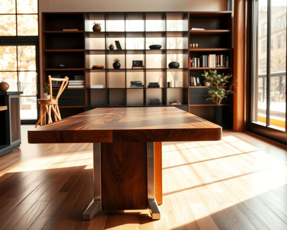 Waarom werkt een mix van hout en staal goed?