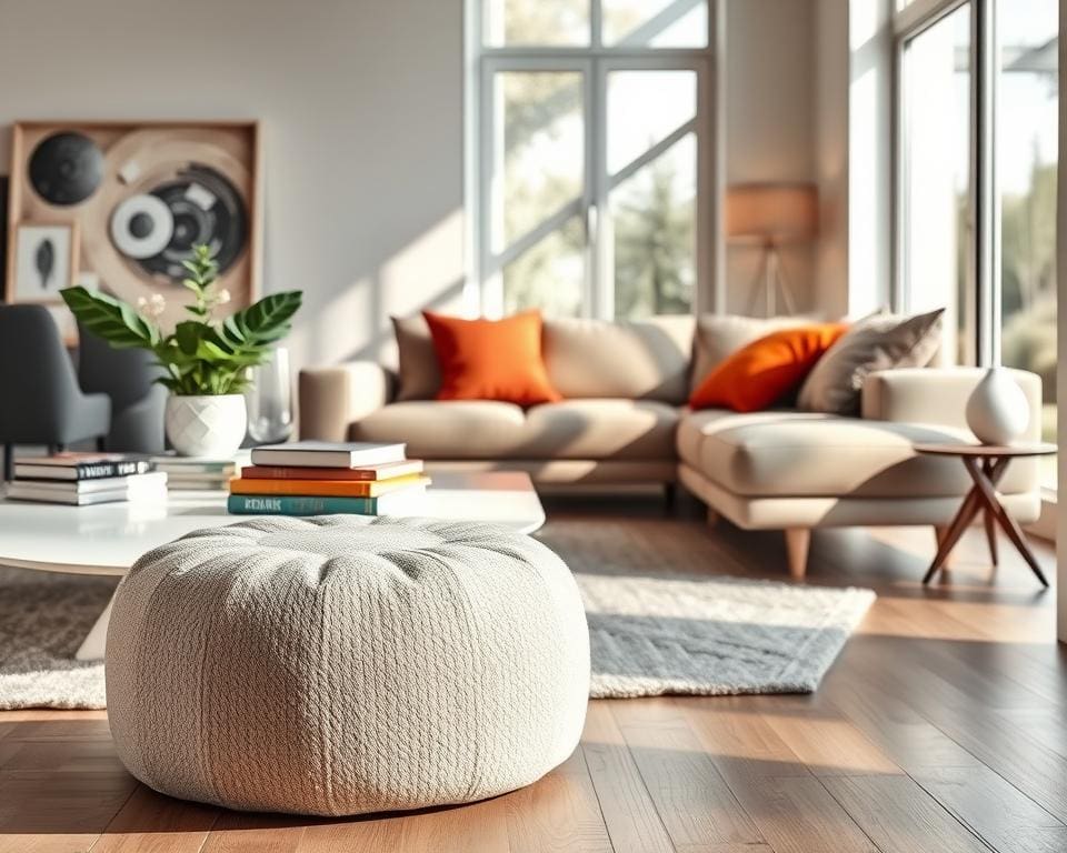 Waarom werkt een poef als multifunctioneel meubel?