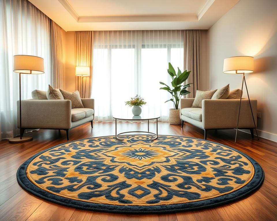 Waarom werkt een rond vloerkleed verrassend goed?