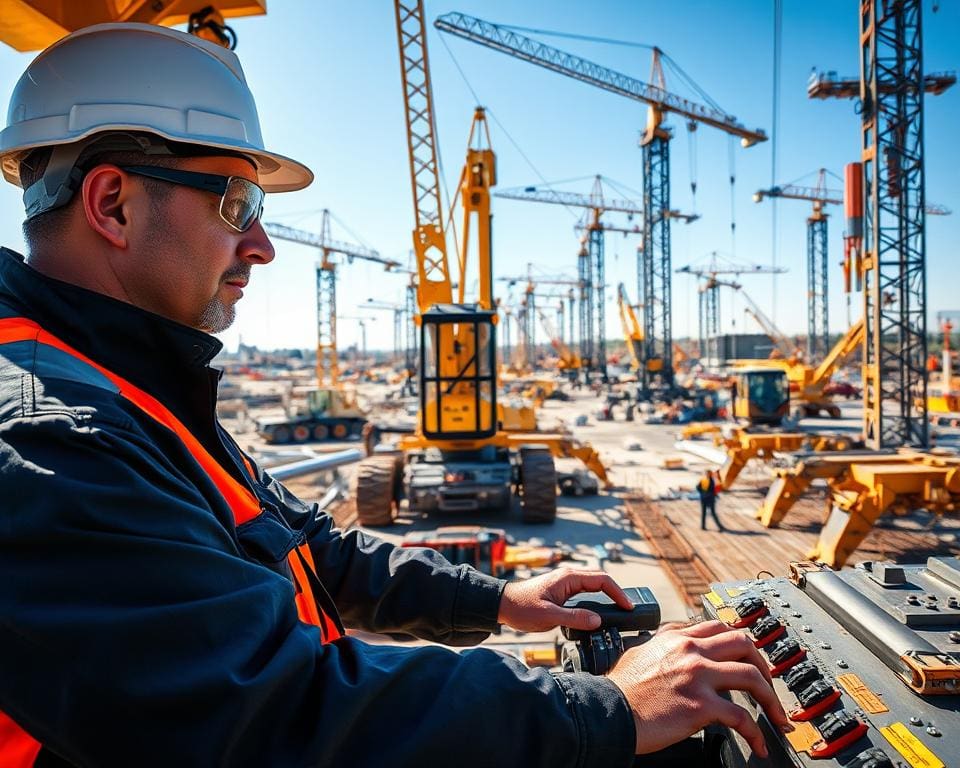 Wat doet een machinist op bouwplaatsen?