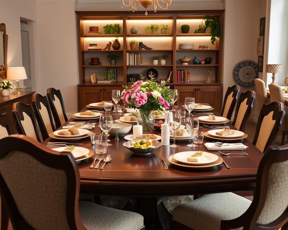 Wat maakt een grote eettafel ideaal voor samenkomen?