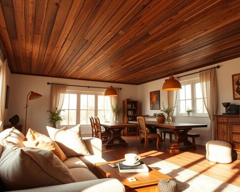 Wat maakt een houten plafond zo sfeervol?