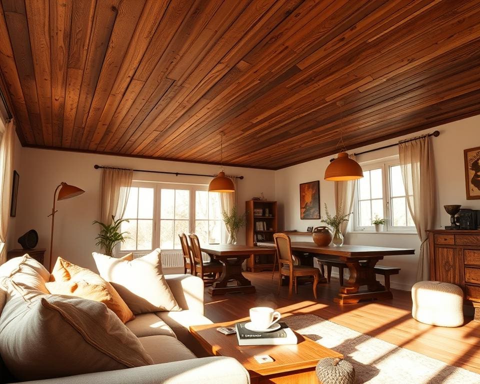 Wat maakt een houten plafond zo sfeervol?