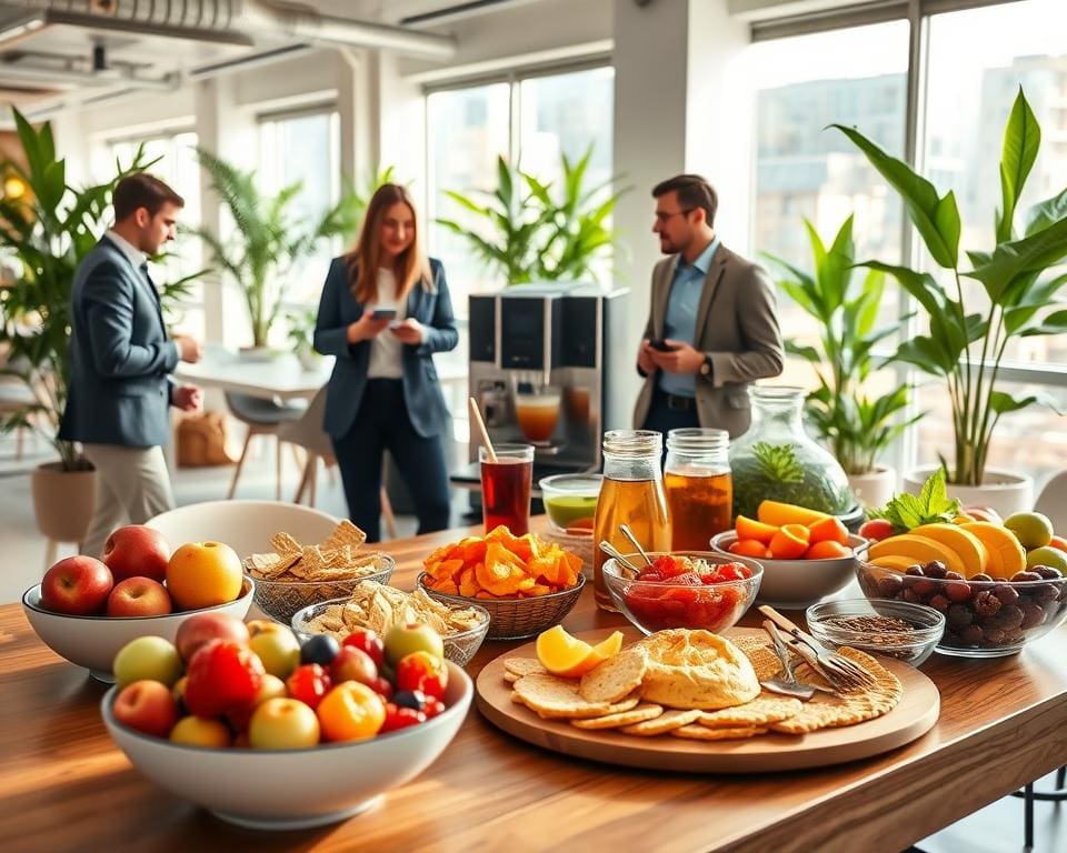 Welke snacks zijn gezond tijdens het werk?
