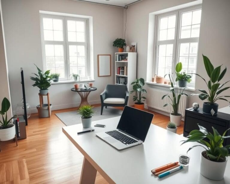 Slimme indeling voor een studio met werkplek