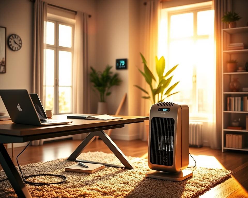 Verwarming optimaliseren in een thuiskantoor