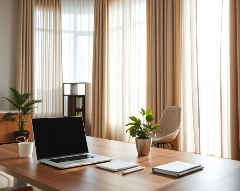 Welke gordijnen zijn geschikt voor een werkruimte?