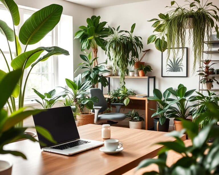 Welke planten passen in een werkruimte?
