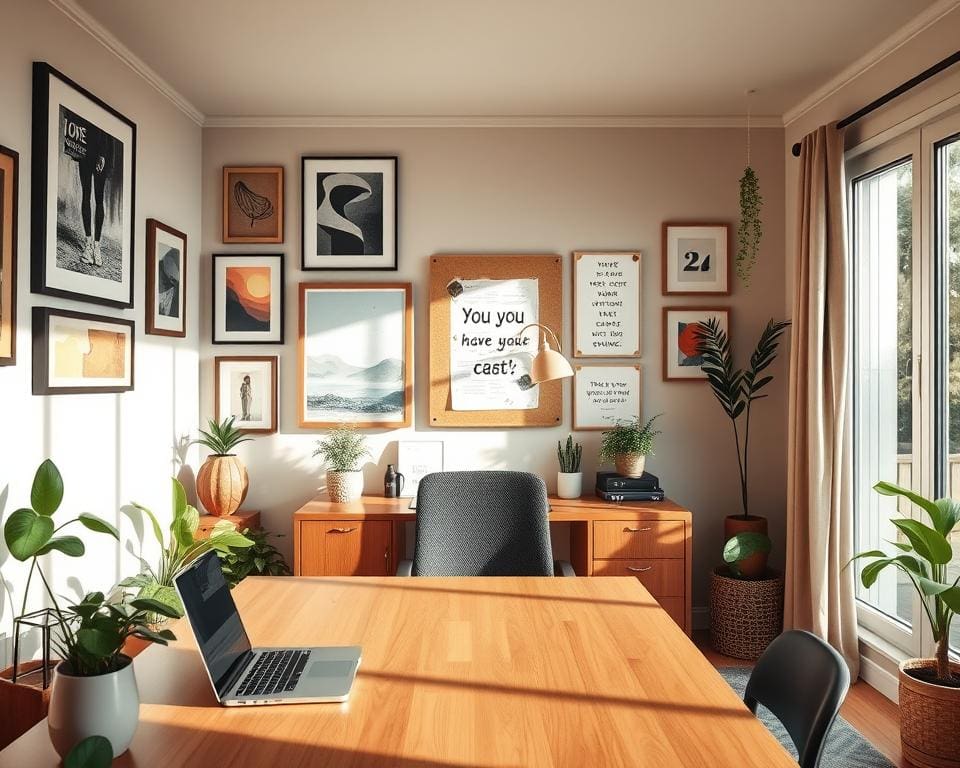 Welke wanddecoratie past in een kantoor aan huis?