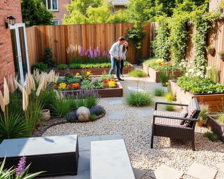 kleine tuin onderhoudsvriendelijk