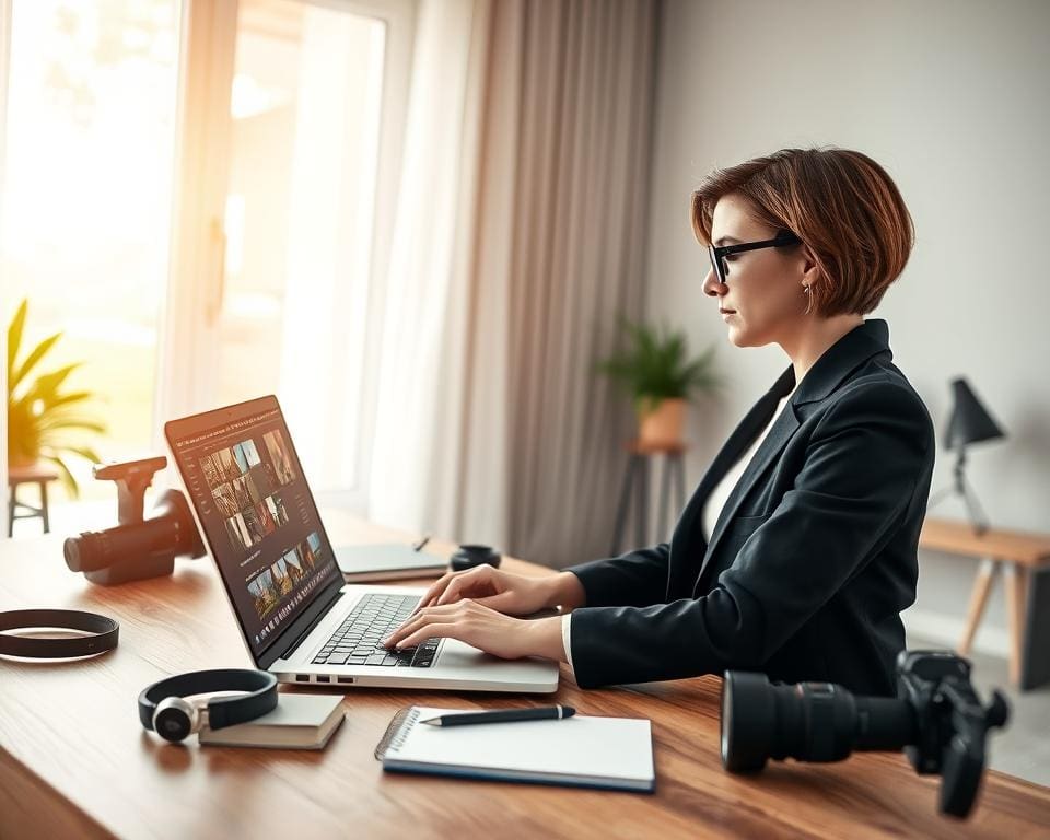 laptop videobewerking